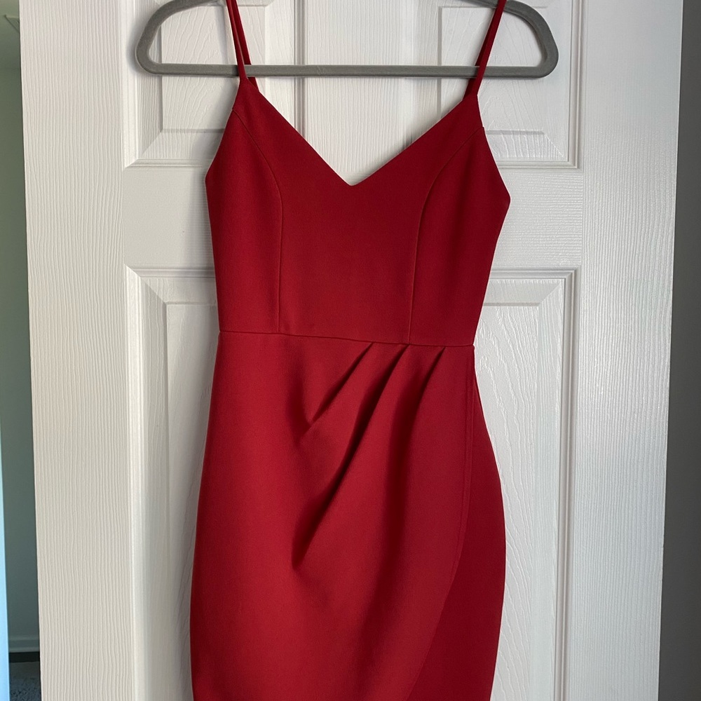 Forever Your Girl Rust Red Bodycon Dress Lulus XS